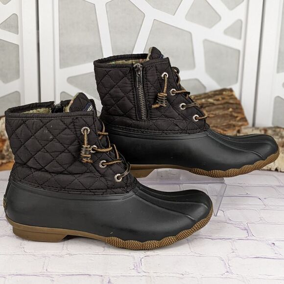 SPERRY Saltwater Waterproof Quilted Duck Boots - Picture 3 of 8